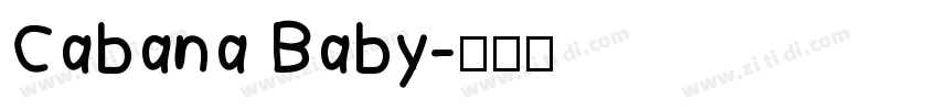 Cabana Baby字体转换